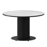 Фотография Стол нераздвижной Римс, 1000мм, фрост, черный муар от производителя ChiedoCover, картинка продукции, реальное фото товара Настоящее фото товара Стол нераздвижной Римс, 1000мм, фрост, черный муар, произведённого компанией ChiedoCover