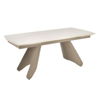 Фотография Стол обеденный Tradewind, травертин, кашемир от производителя ChiedoCover, картинка продукции, реальное фото товара Настоящее фото товара Стол обеденный Tradewind, травертин, кашемир, произведённого компанией ChiedoCover