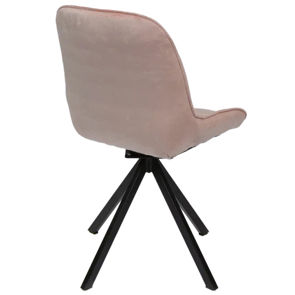 Стул Мускус, пирамида, велюр, розовый, черный - фото 4