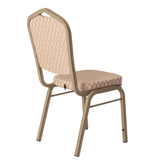 Стул Хит 25, жаккард вояж беж-золото, каркас шампань - фото 7
