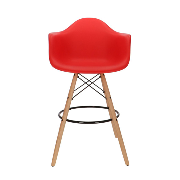  Кресло Eames DAW Барное Красное - фото 2