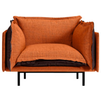 Фотография товара Кресло Barcelona, красный, коричневый от компании ChiedoCover.