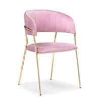 Настоящее фото товара Стул Kamelia pink / gold, произведённого компанией ChiedoCover