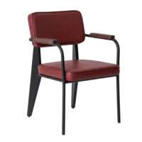 Настоящее фото товара Стул Микс, кожзам Арт Вижен 227, ножки бук морилка черная, подлокотники старинный орех, произведённого компанией ChiedoCover