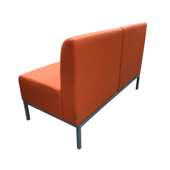 Диван Компакт двухместный, оранжевый - фото 5