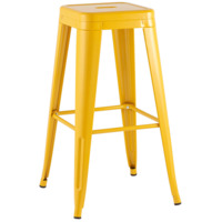 Настоящее фото товара Стул барный TOLIX, желтый, глянцевый KD, произведённого компанией ChiedoCover