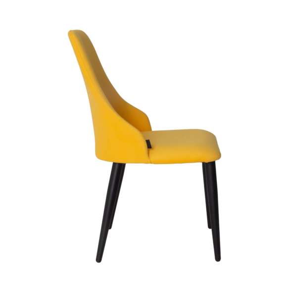Стул Аэр, велюр Velutto 40, металл 40*20 RAL 9005 - фото 3