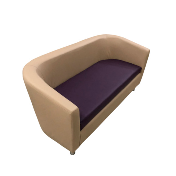 Диван Вейв двухместный, бежево-фиолетовый - фото 2