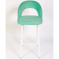 Фотография товара Стул Пиннате, барный, мятный, белый, велюр от компании ChiedoCover.