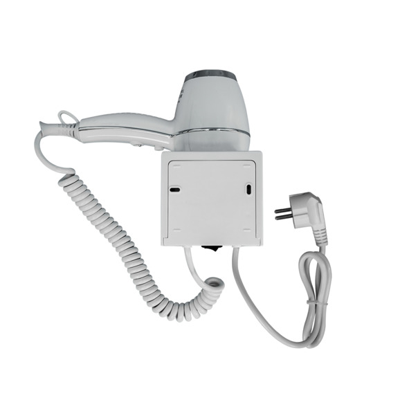 Фен для волос настенный Meyvel MF7-1800 (White) - фото 4