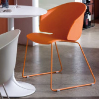 Кресло пластиковое Форта, оранжевый