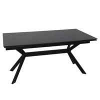 Фотография Стол обеденный Loggia, черный от производителя ChiedoCover, картинка продукции, реальное фото товара Настоящее фото товара Стол обеденный Loggia, черный, произведённого компанией ChiedoCover