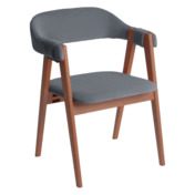 Фотография товара Полукресло Дольче, велюр Тиара 83, каркас орех от компании ChiedoCover.