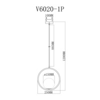 Подвесной светильник V6020-1P Barocco