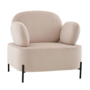 Фотография товара Кресло Кэнди велюр бежевый от компании ChiedoCover.