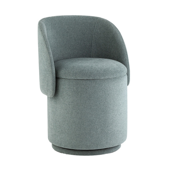 Пуф-трансформер Таунсвилл вращающийся с ящиком, букле зеленый Пуф-трансформер Таунсвилл вращающийся с ящиком, букле зеленый - фото 1