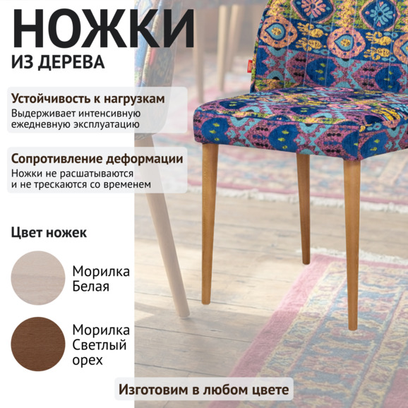 Стул Тони, гобелен синий - фото 5