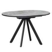 Фотография товара Стол раздвижной Лаки мини 900+300мм, фаерстоун, черный муар от компании ChiedoCover.