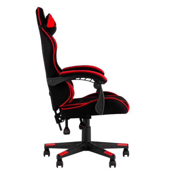 Кресло спортивное TopChairs Shadow ткань черно-красный - фото 3