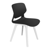 Фотография Стул July, черный, белый от производителя ChiedoCover, картинка продукции, реальное фото товара Настоящее фото товара Стул July, черный, белый, произведённого компанией ChiedoCover