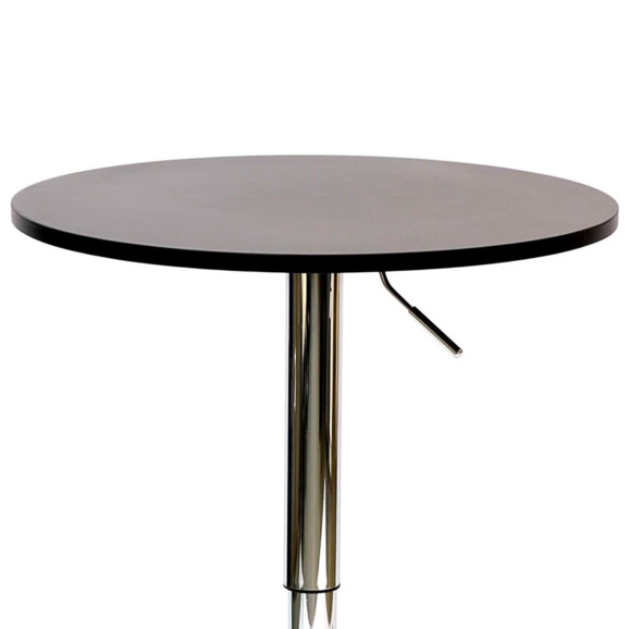 Стол T-2 барный, высота 70-90см, черный - фото 2