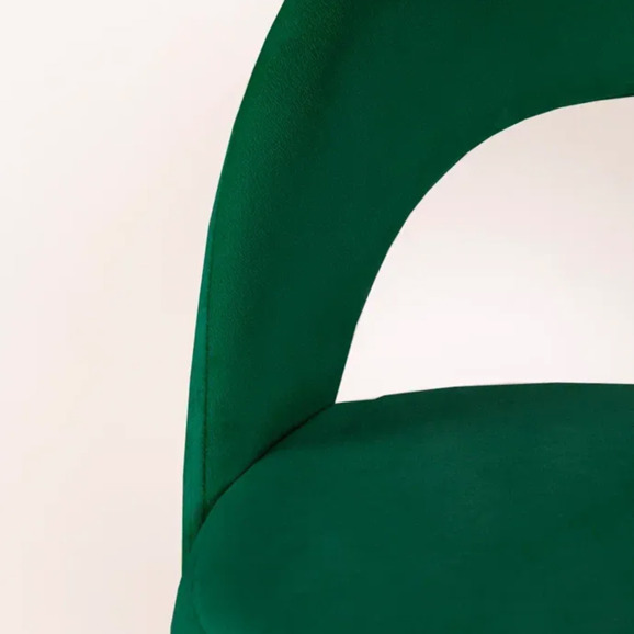 Стул Пиннате, барный, зеленый, белый, велюр - фото 8