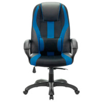 Фотография Кресло компьютерное Defense, черный, синий Фотография товара Кресло компьютерное Defense, черный, синий от компании ChiedoCover.