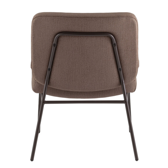 Кресло Abby, велюр коричневый, каркас серо-коричневый - фото 5