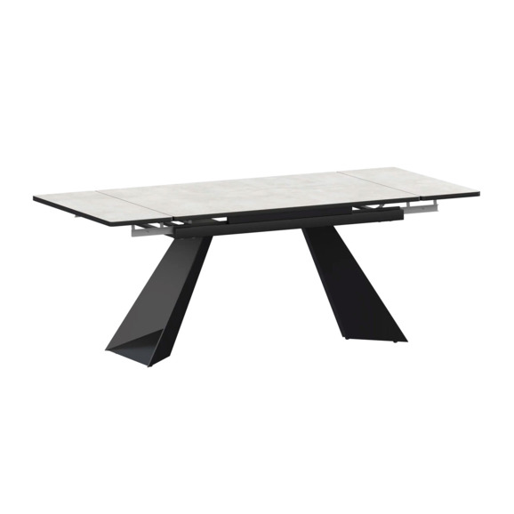 Стол раздвижной Дуит 1200х800+300, лофт, черный муар Стол раздвижной Дуит 1200х800+300, лофт, черный муар - фото 1