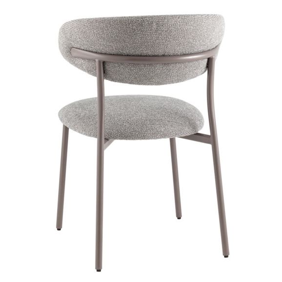Стул обеденный Ayla, серый, серые ножки Стул обеденный Ayla, серый, серые ножки - фото 5