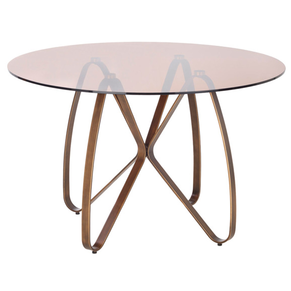 Стол Pressure, золото античное, коричневый Стол Pressure, золото античное, коричневый - фото 1