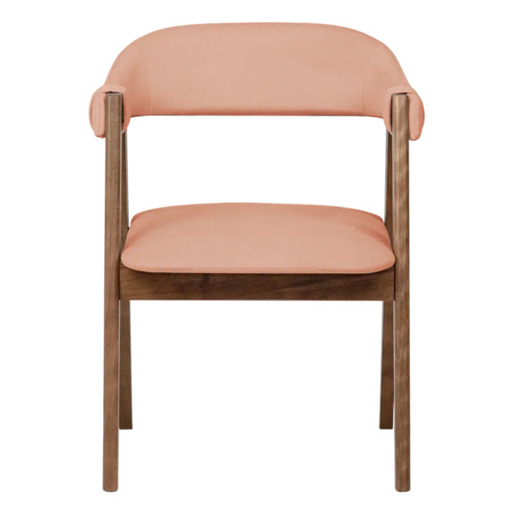 Полукресло Дольче, велюр Дакота 09, каркас орех - фото 2