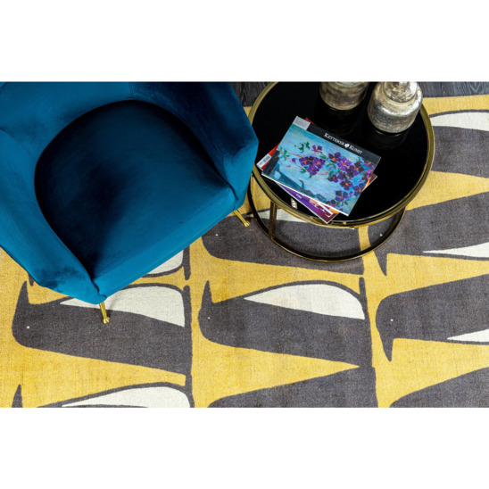 Индийский ковёр шерстяной Mr Penguin, Pedro Dandelion, желтый - фото 6