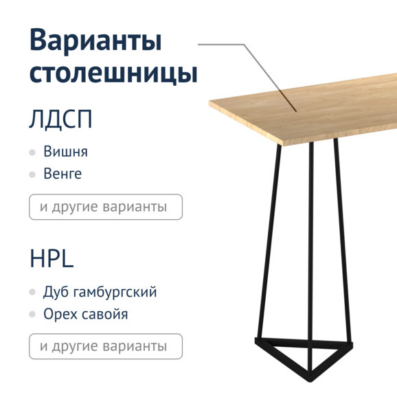 Стол лофт Ольга - фото 4
