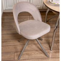 Фотография товара Стул Пиннате, пирамида, светло-серый, серебро, велюр от компании ChiedoCover.