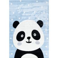 Настоящее фото товара Турецкий ковёр синтетический MY LOVE панда, детский, голубой, произведённого компанией ChiedoCover