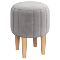 Настоящее фото товара Пуф Ноотропик, круглый, светло-серый, произведённого компанией ChiedoCover