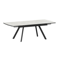 Настоящее фото товара Стол раздвижной Фэйвор, лофт, черный муар, произведённого компанией ChiedoCover