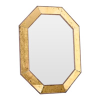 Настоящее фото товара Зеркало золотое восьмиугольное Aristocrat Gold, произведённого компанией ChiedoCover