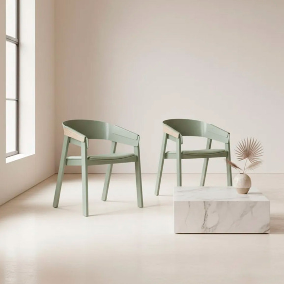 Стул Модус деревянный, оливковый - фото 5