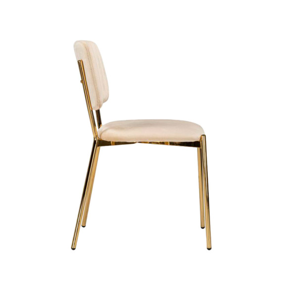 Стул на металлокаркасе Armond beige / gold Стул на металлокаркасе Armond beige / gold - фото 3