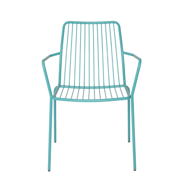 Стул Лион с подлокотниками, бирюзовый RAL 6027 Стул Лион с подлокотниками, бирюзовый RAL 6027 - фото 2