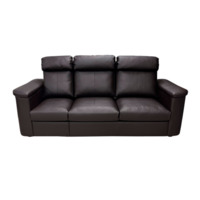 Фотография товара Диван Наполи трехместный, экокожа долларо, темно-коричневый от компании ChiedoCover.