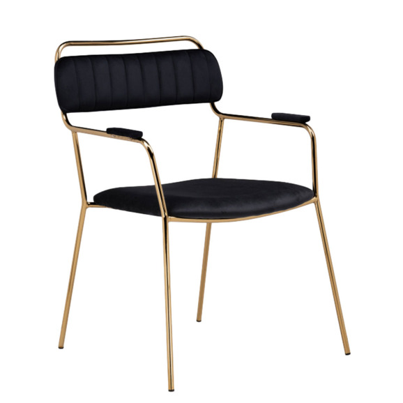 Кресло Aspen, золотой, черный Кресло Aspen, золотой, черный - фото 1