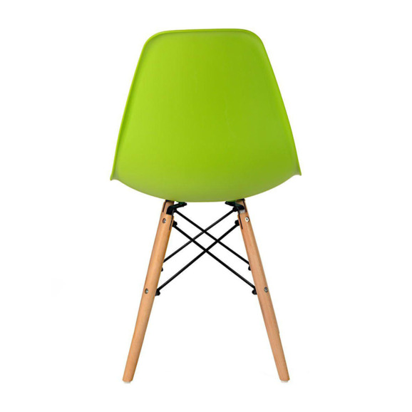 Стул пластиковый Eames, бук, зеленый - фото 4