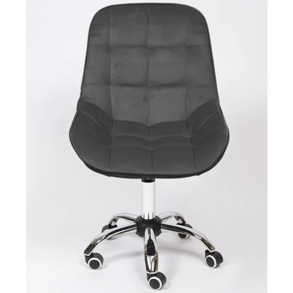 Стул Мускус, хром, темно-серый, велюр - фото 2