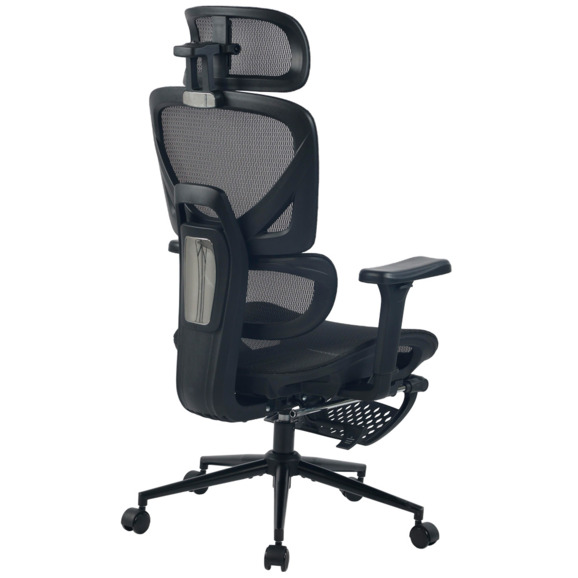 Кресло офисное TopChairs Vertus, черная сетка - фото 4