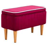 Настоящее фото товара Банкетка Nootropic, с ящиком, винный, произведённого компанией ChiedoCover