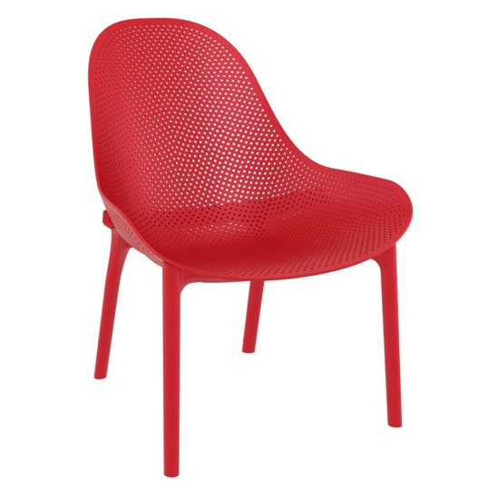 Лаунж-кресло пластиковое Грау, красный - фото 2