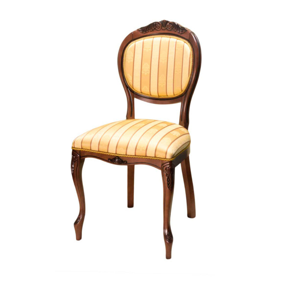 Стул Генуя, массив бука, полоса бежевая - фото 2